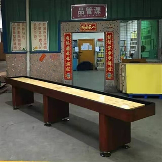 Yuanxingkong solid wood sand ball table standard sand ball table pitching table home fitness equipment table throwing luxury sand ball table 12 feet 3.6 meters luxury model complete set - walnut color