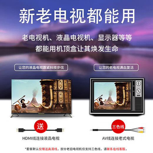 Seminy directly connected to wifi HiSilicon TV box full Netcom set-top box network box 4K high-definition screen castable magic box set-top box high-end version | 2G+8G storage 5G dual-band AI voice dual remote control network set-top box