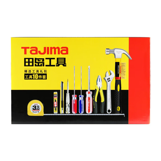 Tajima household tool set multifunctional practical tool bag household 10-piece set fc00587