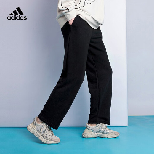Pantalones de pantalones para hombres Adidas Primavera y otoño Nuevo entrenamiento de ejercicios transpirable al aire libre que ejecuta pantalones deportivos rectos clásicos GK9273/pequeño tamaño/pantalones rectos XS