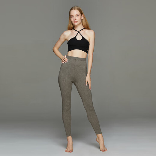 Mengyangwang Wool Pants Men's Thin Thermal Underwear Knitted Women's Warm Pants Autumn and Winter Leggings Slim Wool Pants Woolen Pants Men's Dark Gray XL