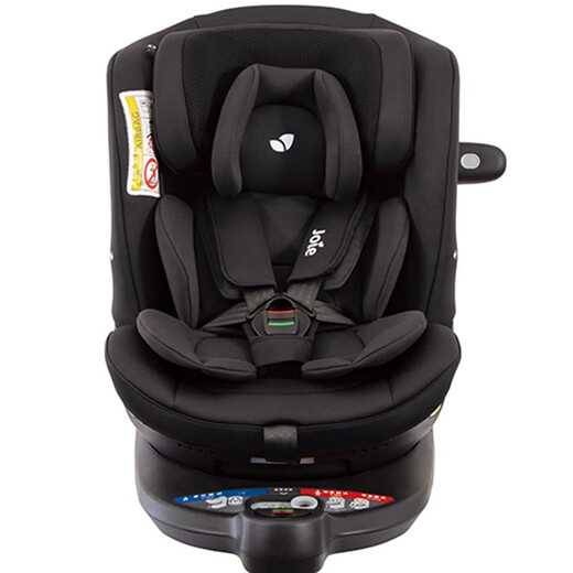 JOIE Child Safety Seat 0-7 Years 360 Degree Rotating Isofix with Supporting Pole Two-way Installation Gyro Warrior Grow Gloss Black (No Large Gift)
