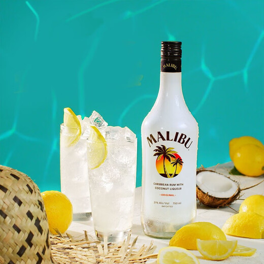 马利宝名企严选 马利宝 Malibu 加勒比椰子朗姆酒进口洋酒 一瓶一码 700mL 1瓶