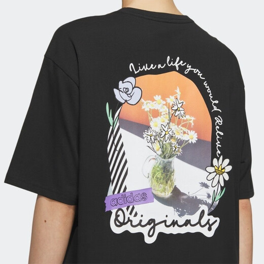 Adidas Clover Frauenstoff Neue Sportbekleidung atmungsaktive halbe Ärmeln Kurzschleife T-Shirt DW3892 IK8635 S 34