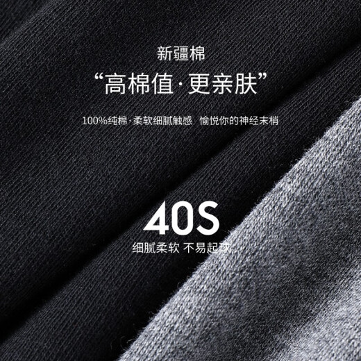 Septwolves Autumn Pants Men's Warm Pants Cotton Pants 100% Cotton Line Pants Leggings Thin Seamless Thermal Underwear Cotton Winter 2 Pack (Black + Dark Gray) - 100% Cotton XL (175/100 Recommended Weight 130-150Jin, [Jin is equal to 0.5 kg])