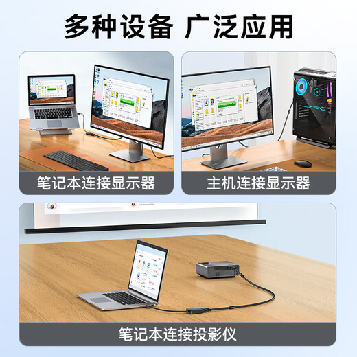 Shanze engineering-grade VGA cable double magnetic ring HD video adapter cable computer host notebook connection monitor TV projector 3+6 pure copper core wire 3 meters VM-2030