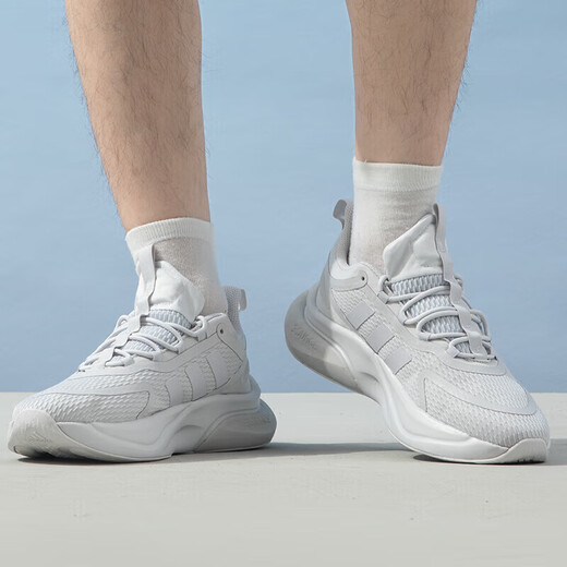 ADIDAS Men's Shoes 2025 Nuevo zapatos deportivos de alfabia de verano zapatos para correr zapatos casuales zapatos de papá ie9766 gris claro 41