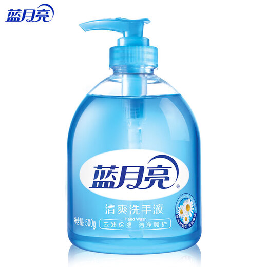 Blue Moon Hand Sanitizer Moisturizing Foam Rich Refreshing Oil Removing Odor 500g Bottle