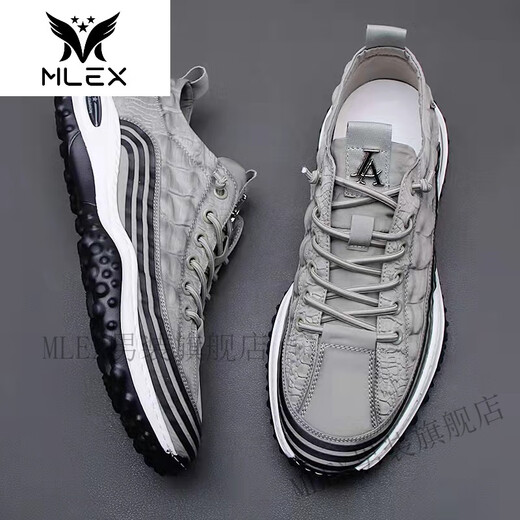 MLEX Hongyue Yanxuan 2023 upgraded ice silk breathable men's shoe pattern canvas summer pilot sports and casual shoes 6623 green 40