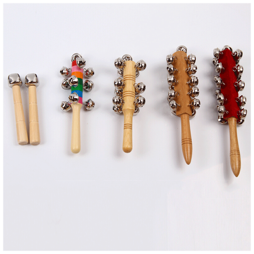 Quyang Percussion Instrument Kinderringring 21 Ringstift Ring Kindergärtner Musik 21 Log Rassel Ring (1 Stück)