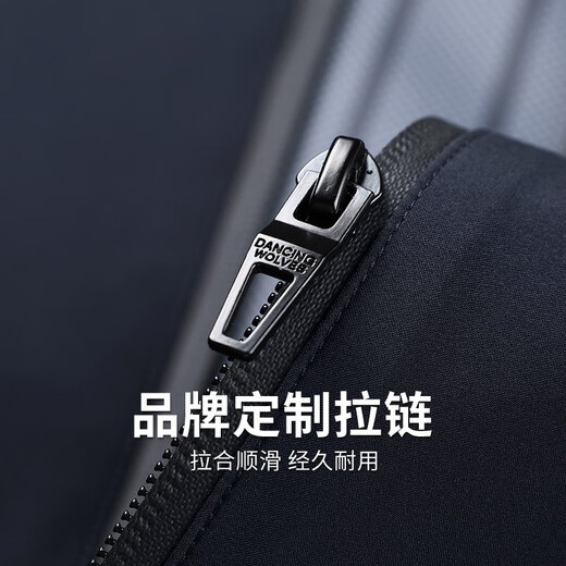 Dances with Wolves Light Outdoor Hooded Jacket Men's 2025 Autumn New Easy-Care Windproof Casual Men's Jacket 1081 Navy Blue 101 L (175)