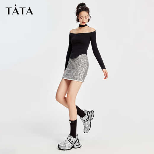 Heshe (tata) Chaussures de papa à semelles épaisses pour femmes Mesh des chaussures de sport extérieur respirant chaussures de randonnée Qiuxin wt701cm4 gris / argent / noir 34
