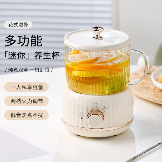 心意满满毕业男女老师父亲节礼物实用送爸爸员工礼品养生壶电炖杯伴手礼盒 退休男士生日礼物女生教师节高档白机械白套装0.6L 送老师的礼物定制公司周年庆客户党员纪念品水杯子奖品