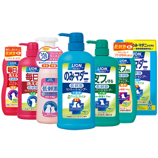 LION Lion Pet Shower Gel Japan imported LION pet bath cleaning supplies low irritation bath foam foam shampoo baby soap fragrance puppies and cats 230ml