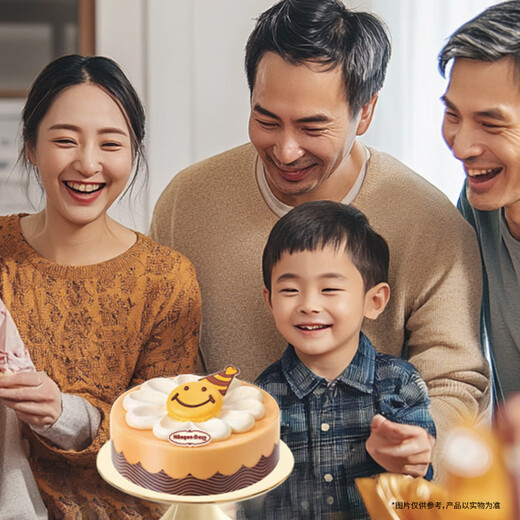 Haagen-Dazs Childlike Heart Cake Ice Cream 520g/6 inches Birthday Cake Physical Delivery to Your Door Birthday Gift