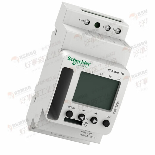 
Schneider Electric Programmable Time Control Switch Acti9 IC Astro1C SMART 10A, 1 Channel CCT15940 ITA 4C 24h/7d 30