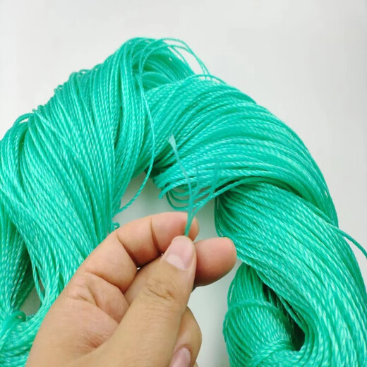 Nylon rope 2MM plastic rope green thin rope fishing net rope packing rope mending net rope fish rope hanging tree rope thick rope 1 mm 50 meters