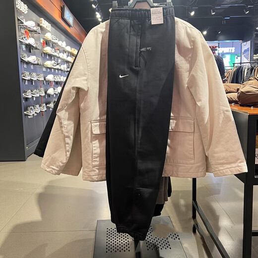耐克运动裤男裤秋冬加绒保暖时尚休闲裤跑步训练健身裤子收口长裤 DX1365-010/内里加绒 S /建议100-120斤