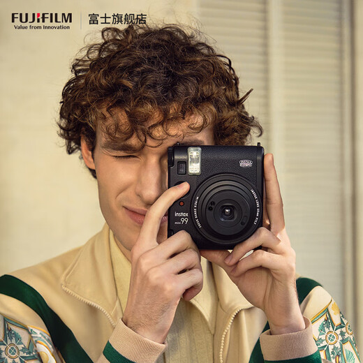 Fuji (FUJIFILM) Instax mini99 burning streamer instant camera 3-inch photo paper mini99 includes grip handle + shoulder strap + rechargeable battery + charger official standard configuration