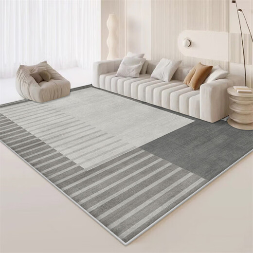 Gudie thickened loop velvet cream style living room coffee table large carpet sofa bedroom ins light luxury wash-free sound insulation loop velvet tpr-2586 customized