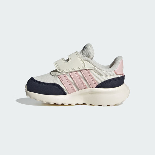 Adidas (adidas) children's shoes, baby girls' new Velcro casual toddler shoes JH7137 white/pink/blue