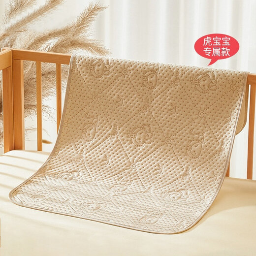 爱贝迪拉婴儿隔尿垫大号可洗秋冬新生儿纯棉透气彩棉隔尿垫姨妈月经垫护理 尼克虎【天然彩棉 滴水不漏】 50*70cm