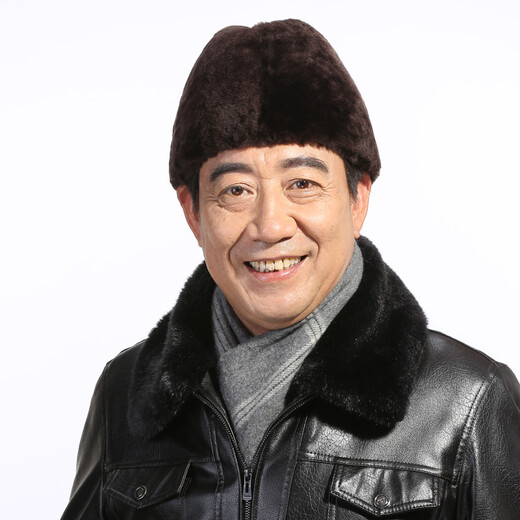 Princess Mink Men's Hat Winter New Sheep Shear Presidential Hat Whole Leather Thickened Warm Fur Hat Middle-aged and Elderly Woolen Hat Brown M (56-58cm)