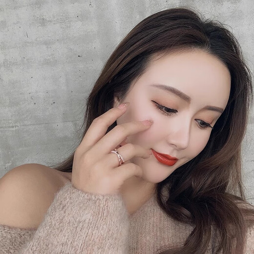 Luruo counter clearance 18K cross-set diamond ring rose gold women's imitation 18k gold color gold fashion accessories for gifts rose gold