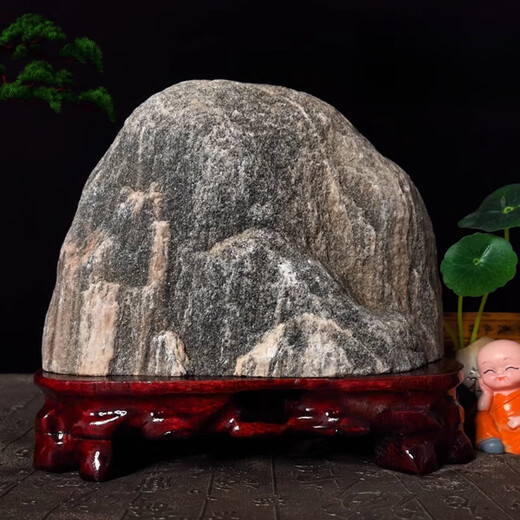 
Must paint authentic Taishan stones, to be used as indoor and outdoor Taishan office, backing stones, bluestone, natural raw stones, transparent family portrait-15863