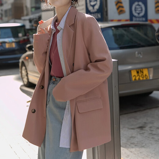 Yi Shangmei casual small suit jacket for women spring new design small suit for workplace commuting wear for small women black high quality non-iron anti-wrinkle fabric M recommended 90-105Jin Jin equals 0.5 kg