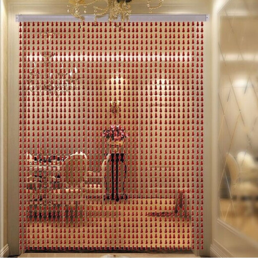 Suku door curtain bead curtain mosquito flies plastic gourd curtain living room partition curtain bead curtain porch bedroom bathroom hanging beads gray customization for other sizes, please contact customer service first