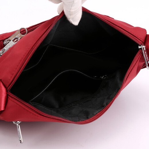 Dongxuan large-capacity middle-aged and elderly women's bag new nylon canvas shoulder crossbody bag women's backpack middle-aged mother bag purple large size