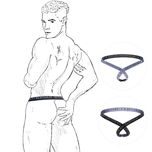 Orlvs Vakuumring Männer Tanga neuer Stil sexy Unterwäsche Hüftlebe allein