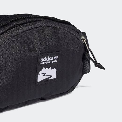 阿迪达斯 （adidas）三叶草男女新款腰包ESSENTIAL CBODY时尚潮流旅行胸包斜挎包 HE9720黑色 MISC