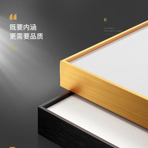 Chengzai Family He Wanshixing Light Luxury Living Room Decoration Painting Sofa Background Wall Hanging Paintings Murals Simple Modern High-end Feelings Atmospheric JD16802 Backed by a backer, left and right 50*70 in the middle 90*70 in the middle, three-dimensional crystal porcelain diamond-inlaid aluminum alloy gold frame