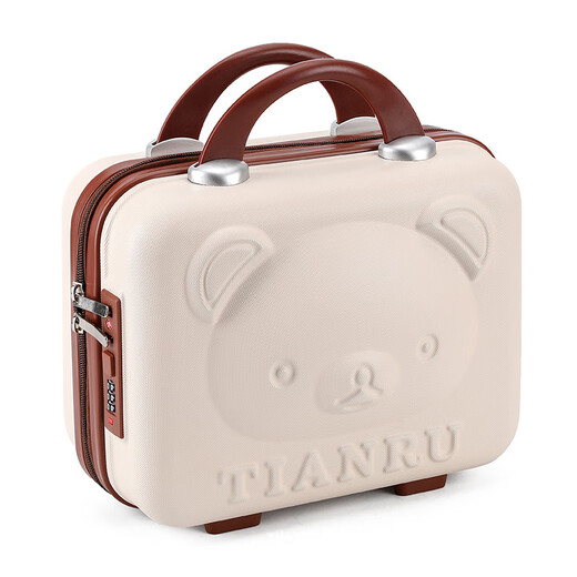 Weird Planet Koffer 14-Zoll-Make-up-Box Souvenirs für Frauen 16 Little Bear Mini Password Box Handtasche Geschenkbox Neu 01 Red 16-Zoll