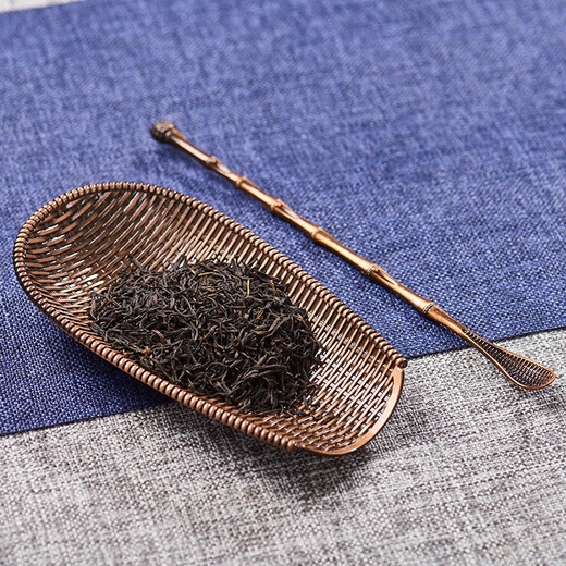 Liangqiao Chaze two-piece set for tea appreciation, tea spoon, tea spoon, tea spoon, tea saucer, tea spoon, tea kung fu tea set, tea ceremony accessories, dustpan, tea spoon (bronze)