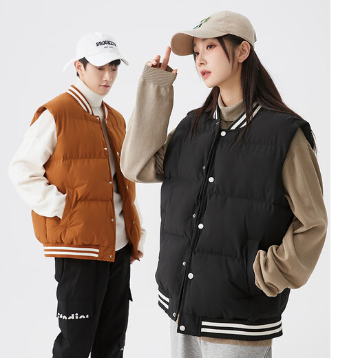 LEEWAHYU Sitio web oficial Vest Juego de otoño para hombres e invernales Vest Casco Workwear en espesas de algodón de algodón Clip informal Black 829 2XL (recomendado 120-140Jin [Jin iguala 0.5 kg])