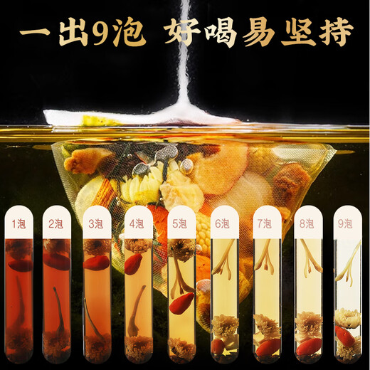 Shangfeng Bao Tee Ginseng Wolfberry Ten Schatz Tee Tonic Health Tea Herren Maca Polygonatum Mulberries bleiben spät auf