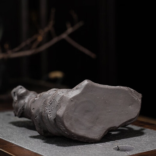 Mingke Tea Pet Ornaments Boutique Can Raise Purple Clay Tea Play Tiger Lucky Tea Set Handmade Tea Tray Accessories Living Room Home Furnishings Gold Painted Tea Pet Tiger