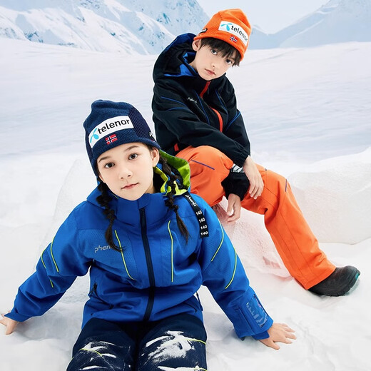 Phenix Phoenix SKI series children's and older children's ski and snowboard suit outdoor sports cold and warm black BK 140