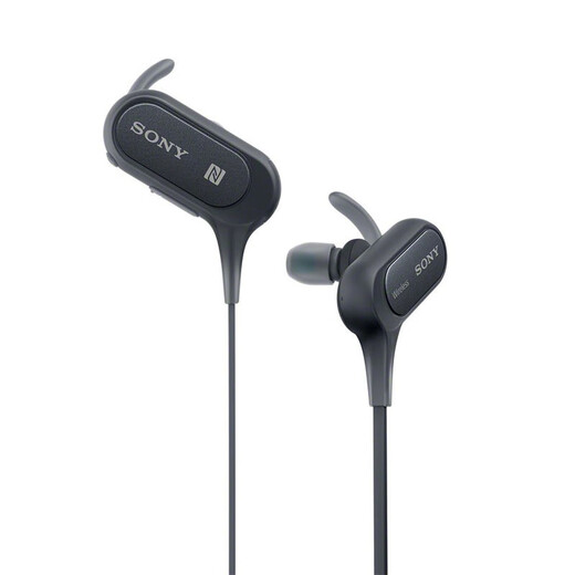 Sony (SONY)-16795 Neck-mounted Bluetooth headset Wireless sports headset headset IPX4 splash-proof heavy bass black bass black
