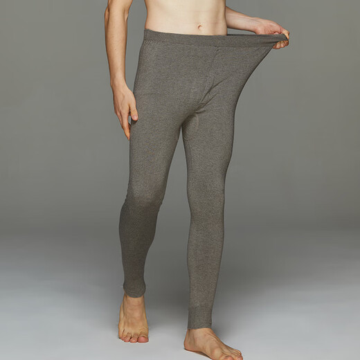 Mengyangwang Wool Pants Men's Thin Thermal Underwear Knitted Women's Warm Pants Autumn and Winter Leggings Slim Wool Pants Woolen Pants Men's Dark Gray XL