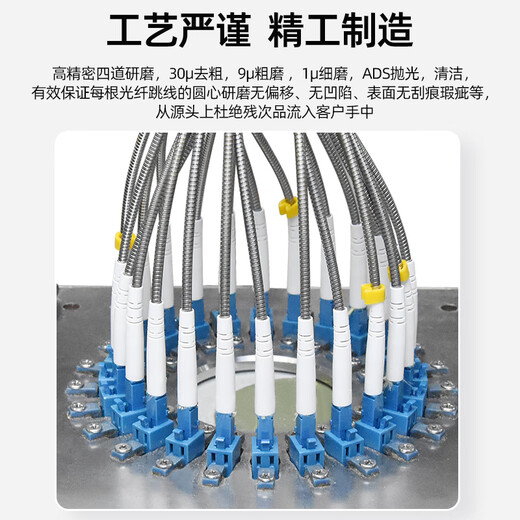 
Youpuguang Telecom-grade outdoor field fiber jumper Single-mode four-core lc-sc-fc-st optical cable branch armored outdoor base station communication waterproof sun protection tail cable Field single-mode four-core LC-SC 20 meters