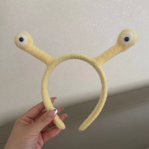 Timo Children's Day headband can make sounds, funny hair accessories, children's headwear, cute snail small tentacle headband 520 lover, can make sounds snail headband - black