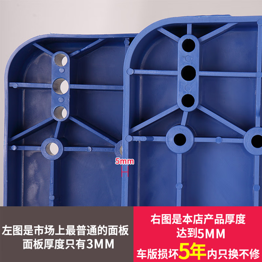 惠利得静音手推车加大5轮平板车搬运车小拖车折叠家用便携小推车拉货车 13565承重800斤