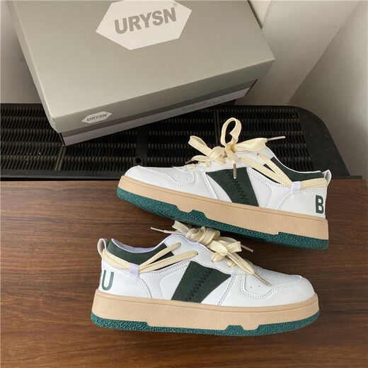 Fujian 2025 Весна и осень Новая немецкая тренировочная обувь для женщин Ulzzang Retro Casual Sports Board Обувь низкая верхняя женская обувь ZMF Blue 9902 [Высокое качество] 37 [Стандартный размер]