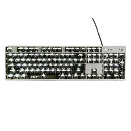 Logitech logitech k845 verdrahtete transparente mechanische Keyboard-Bürospiel E-Sports Rückenbeleuchtete hochwertige männliche und weibliche grüne Tee Red Scroll Angel Green Scroll