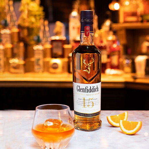 格兰菲迪（GLENFIDDICH）单一麦芽纯麦威士忌 原装进口洋酒 15年 格兰菲迪700ML