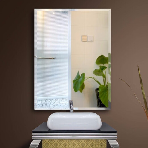 Artmirrorspace badezimmerspiegel ohne rettungslose badezimmerspiegel wand montierte badezimmerspiegel Dressing spiegel wandspiegel Make-up Make-up Spiegel rechts 30*42 (Klebstoff + nagelfreier Kleber) Standard